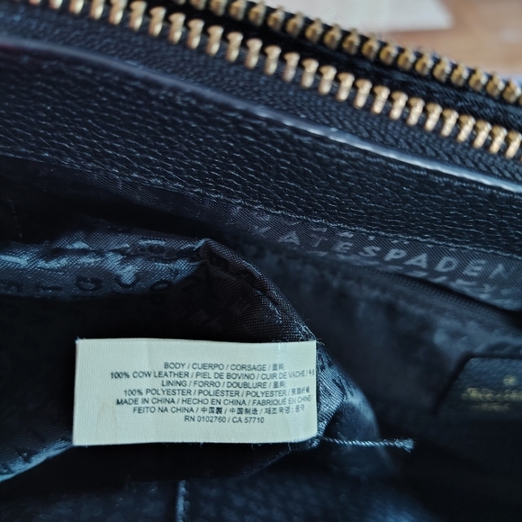 Kate Spade Mulberry Leighann Tote Large Black Leather Logo Strap - Picture 7 of 12